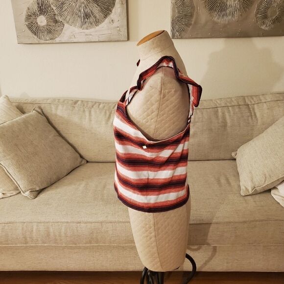 BP. Stripe Ruffle Strap Crop Tank sz 1X - Picture 7 of 12